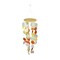 Amber, Yellow and White Capiz Shell Mini Wind Chime Garden Patio Yard